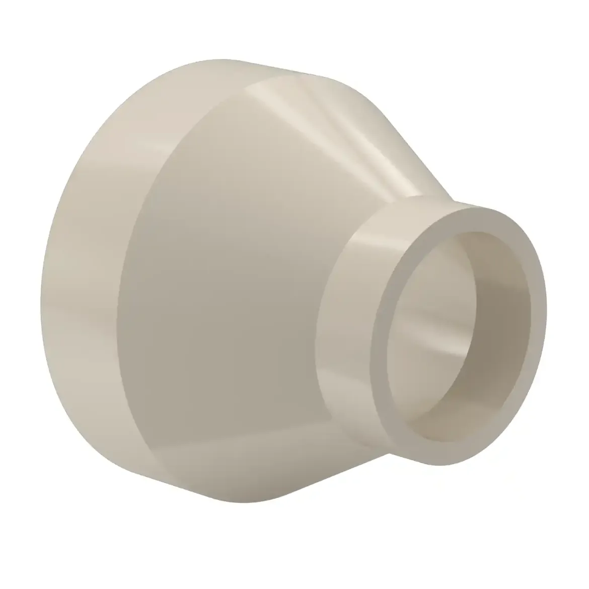 Picture of Reducer concentric:125/110 SDR11 ISO S-5 short spigot injection moulded Butt-welding PPR grey