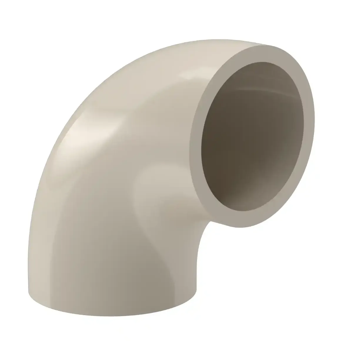 Picture of Bend 90deg:140X12.7 SDR11 short spigot injection moulded Butt-welding PPR grey