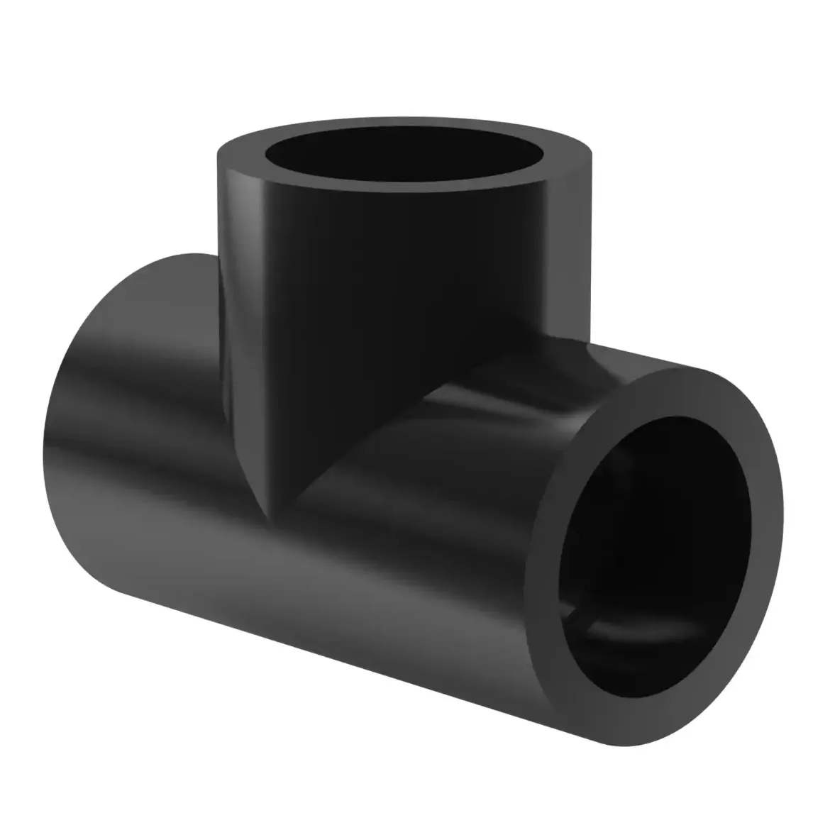 Picture of Tee:110 MOP 16bar injection moulded Socket-welding PE 100-RC black