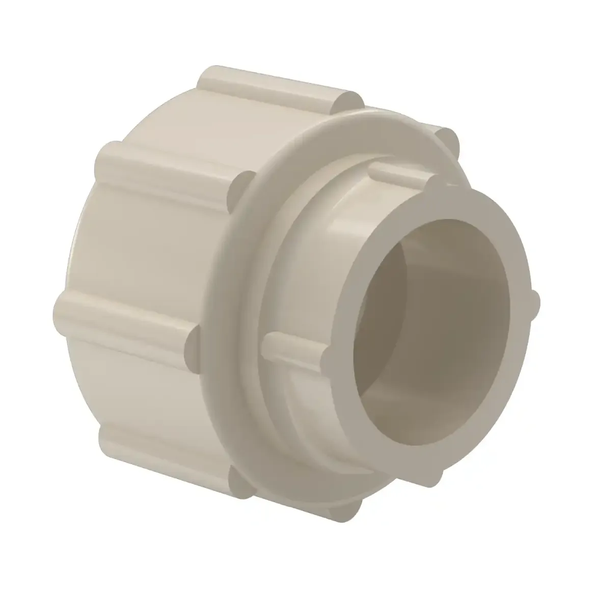 Picture of Union Type 24:50 MOP 10bar FPM-sealing injection moulded Socket-welding PPR grey