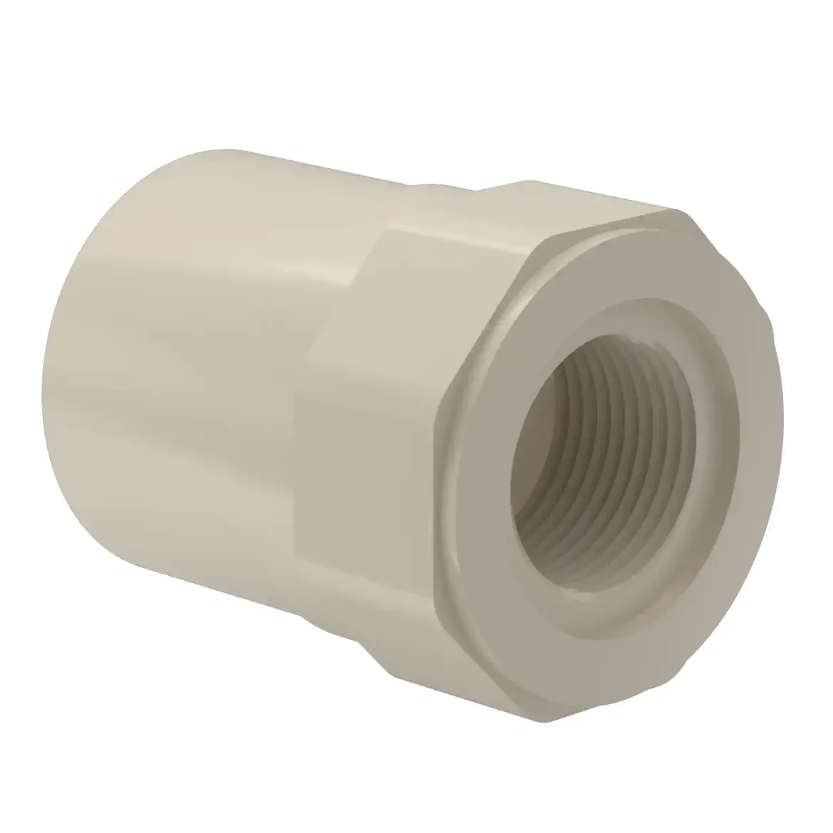 Picture of Adaptor Female Thread:25X3/4in MOP 10bar R-thread injection moulded Socket-welding PPR grey