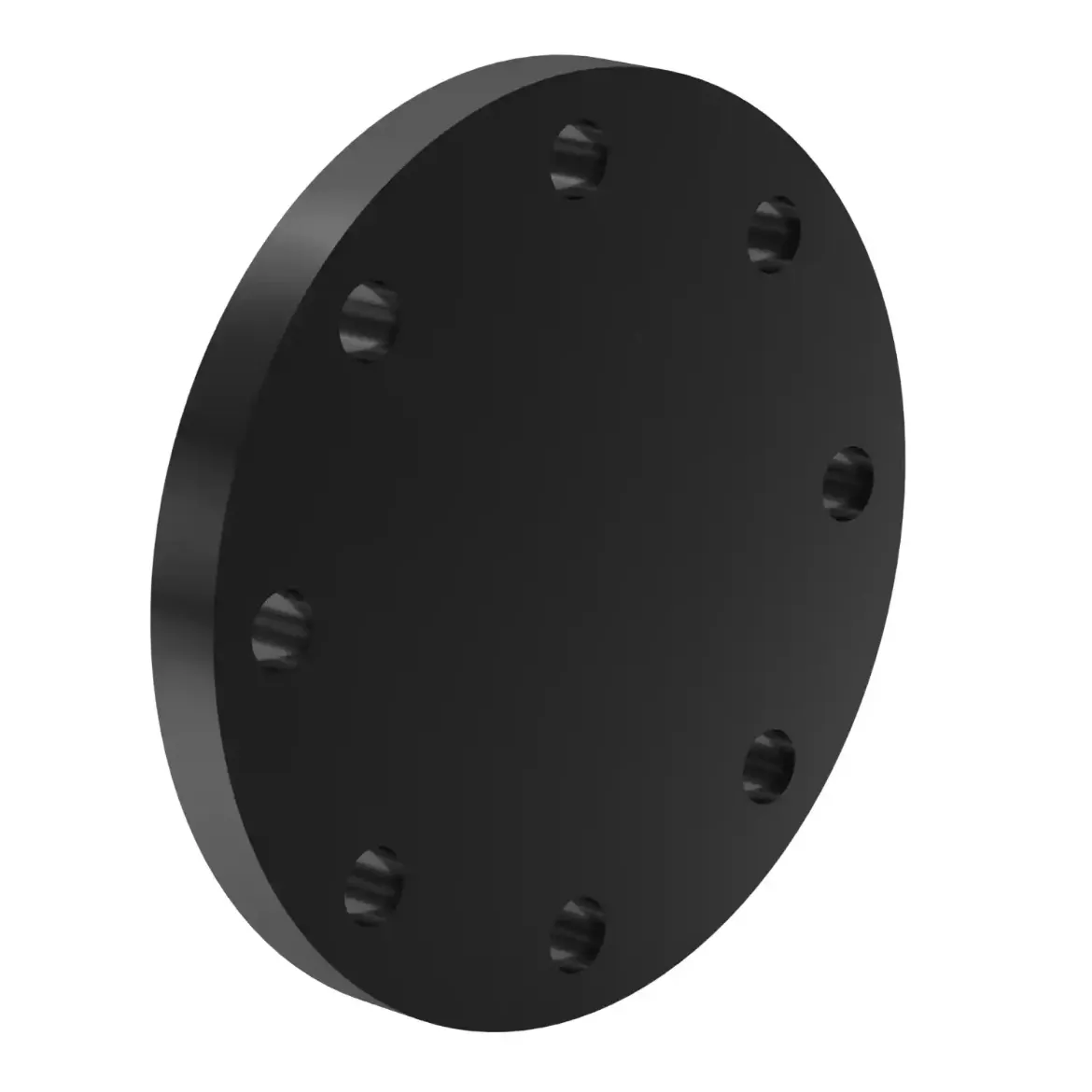 Picture of Blind Flange DIN:50 MOP 16bar steel insert injection moulded+drilled PN10/16 Flange connection PP-FRP black