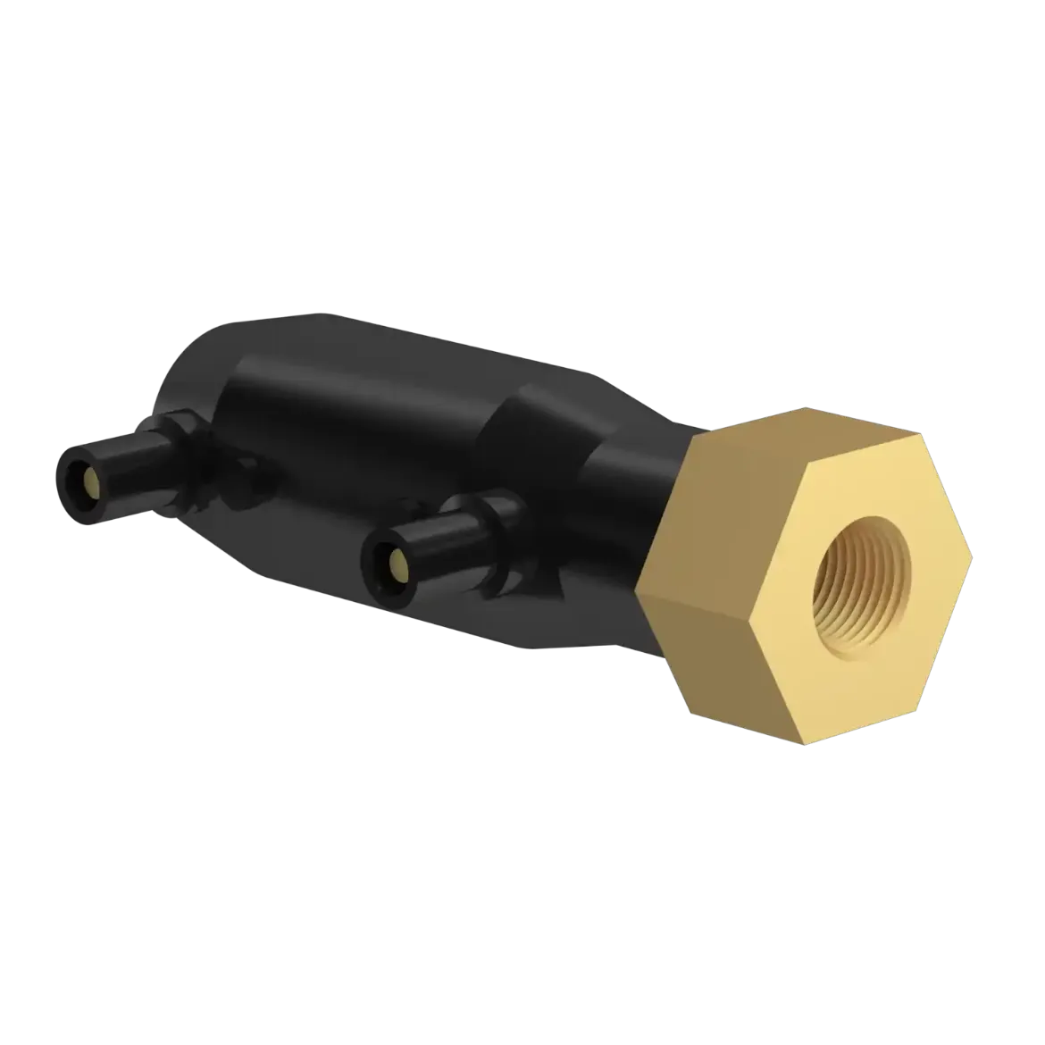 Picture of E-Adaptor Socket:40X1 1/4in SDR17-11 PN16 with brass-female thread injection moulded Electro-fusion W/P PE 100-RC black