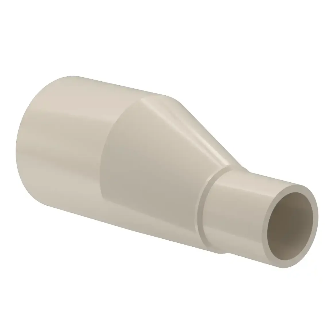 Picture of Reducer excentric:110/90 SDR11 ISO S-5 long spigot injection moulded Butt+E-socket-welding PPR grey