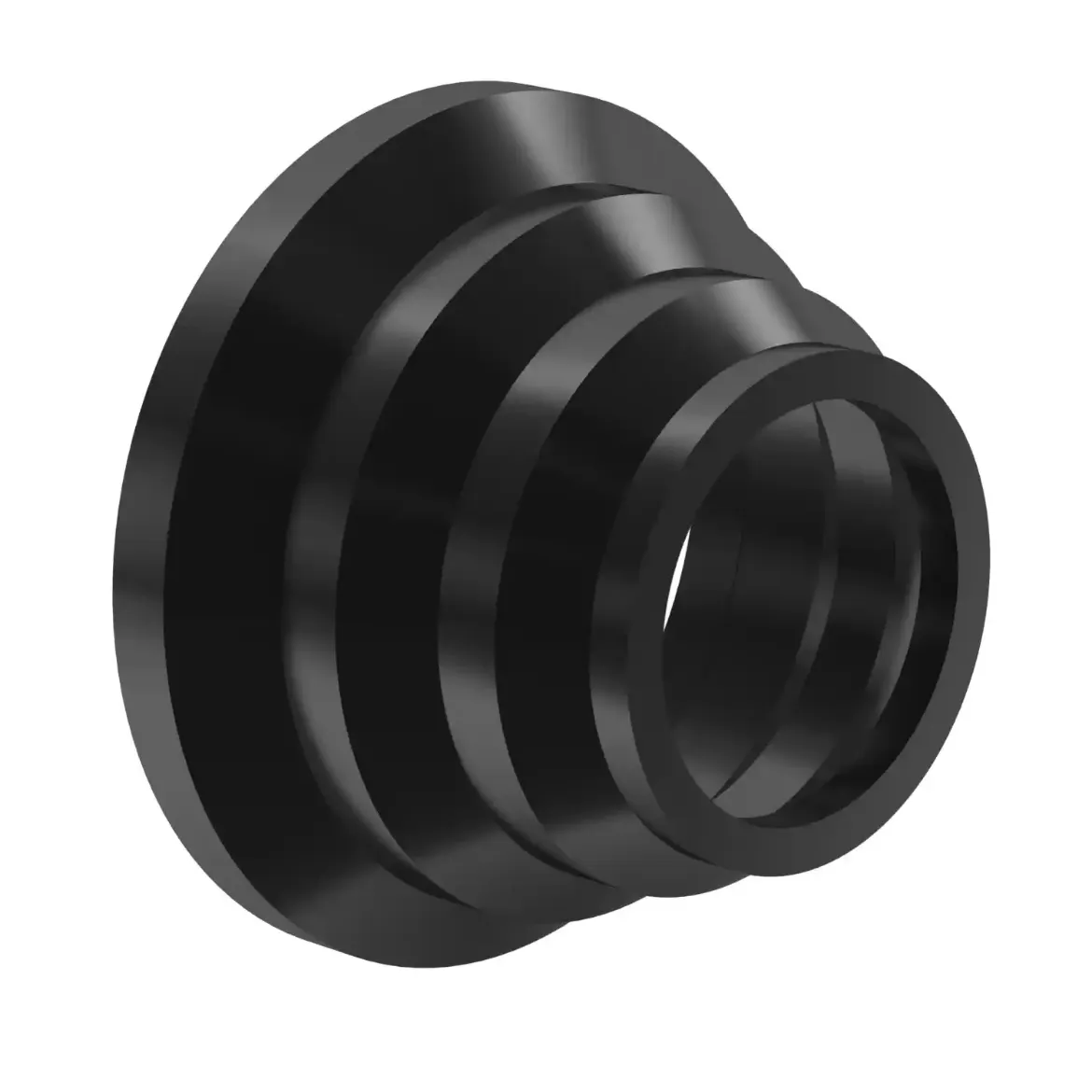 Picture of Reducer concentric:160/110 SDR17 ISO S-8 spigot injection moulded Butt-welding PE 100-RC black