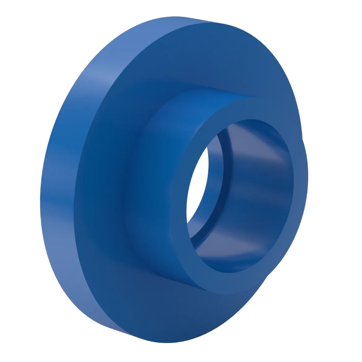 Picture of Flange Adaptor DIN:32 MOP 16bar injection moulded Socket-welding PE 100 blue