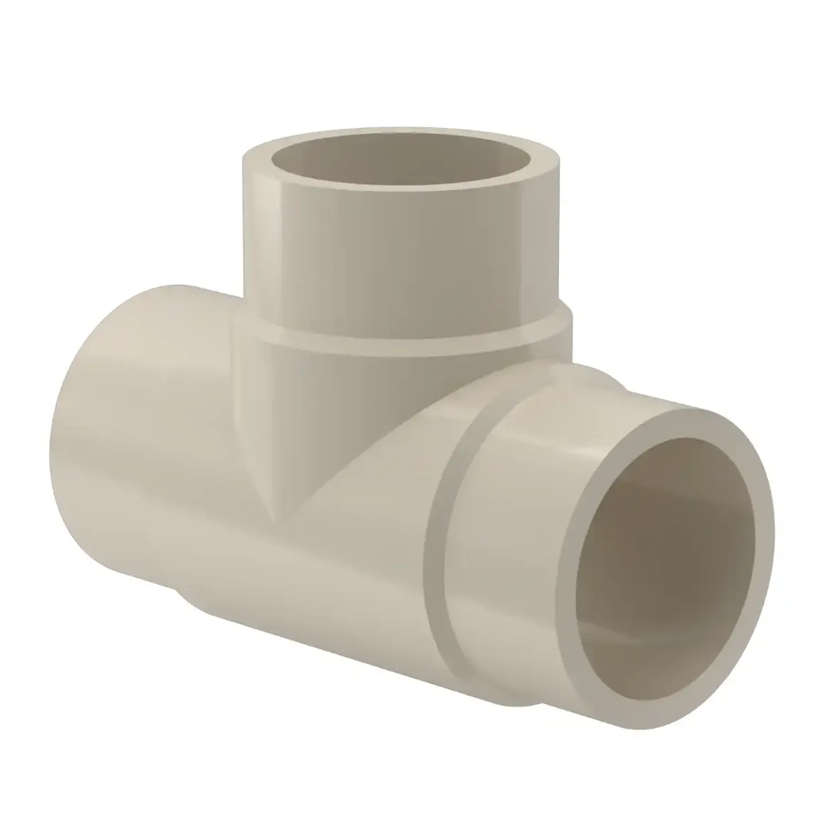 Picture of Tee:140X12.7 SDR11 ISO S-5 short spigot injection moulded Butt-welding PPR grey