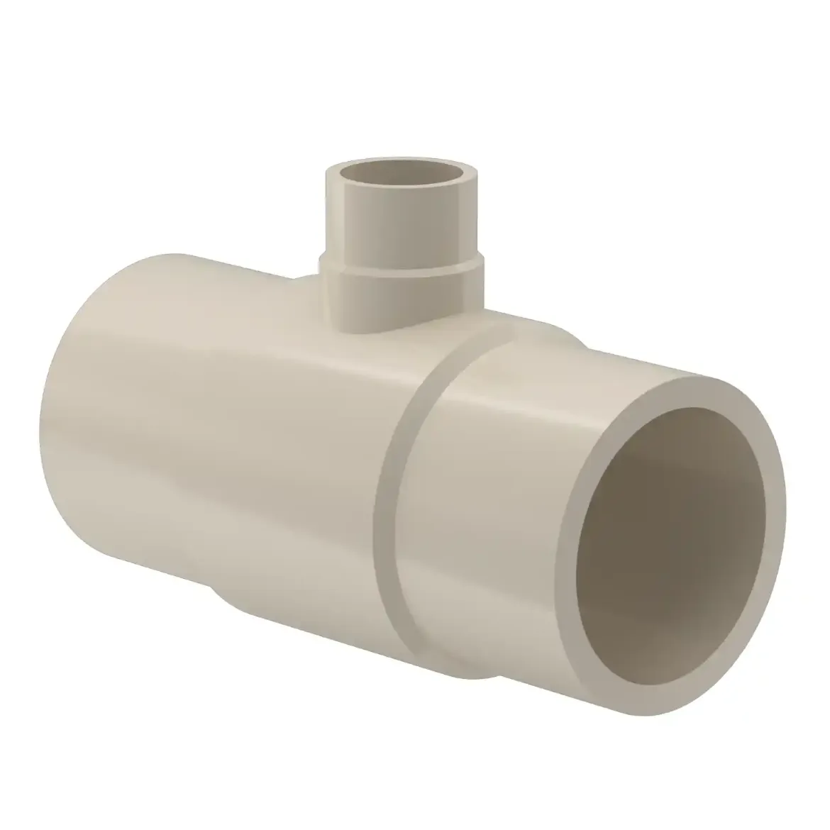 Picture of Tee reduced:110/50 SDR11 ISO S-5 short spigot injection moulded Butt-welding PPR grey