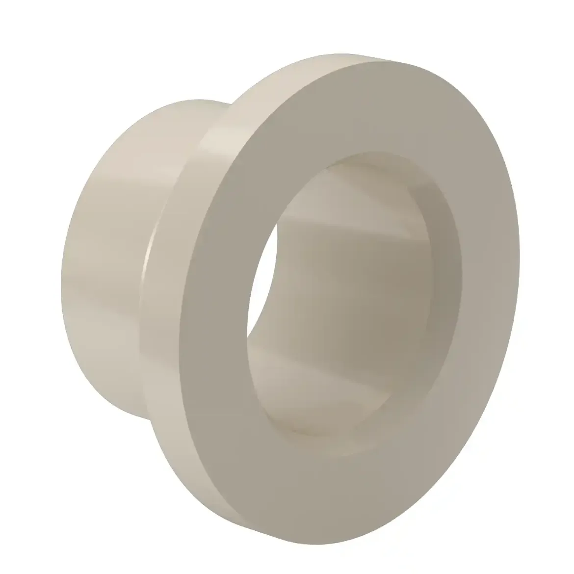 Picture of Chamfered Stub Flange DIN:140X12.7 SDR11 ISO S-5 for butterfly valves injection moulded+chamfered Butt-welding PPR grey