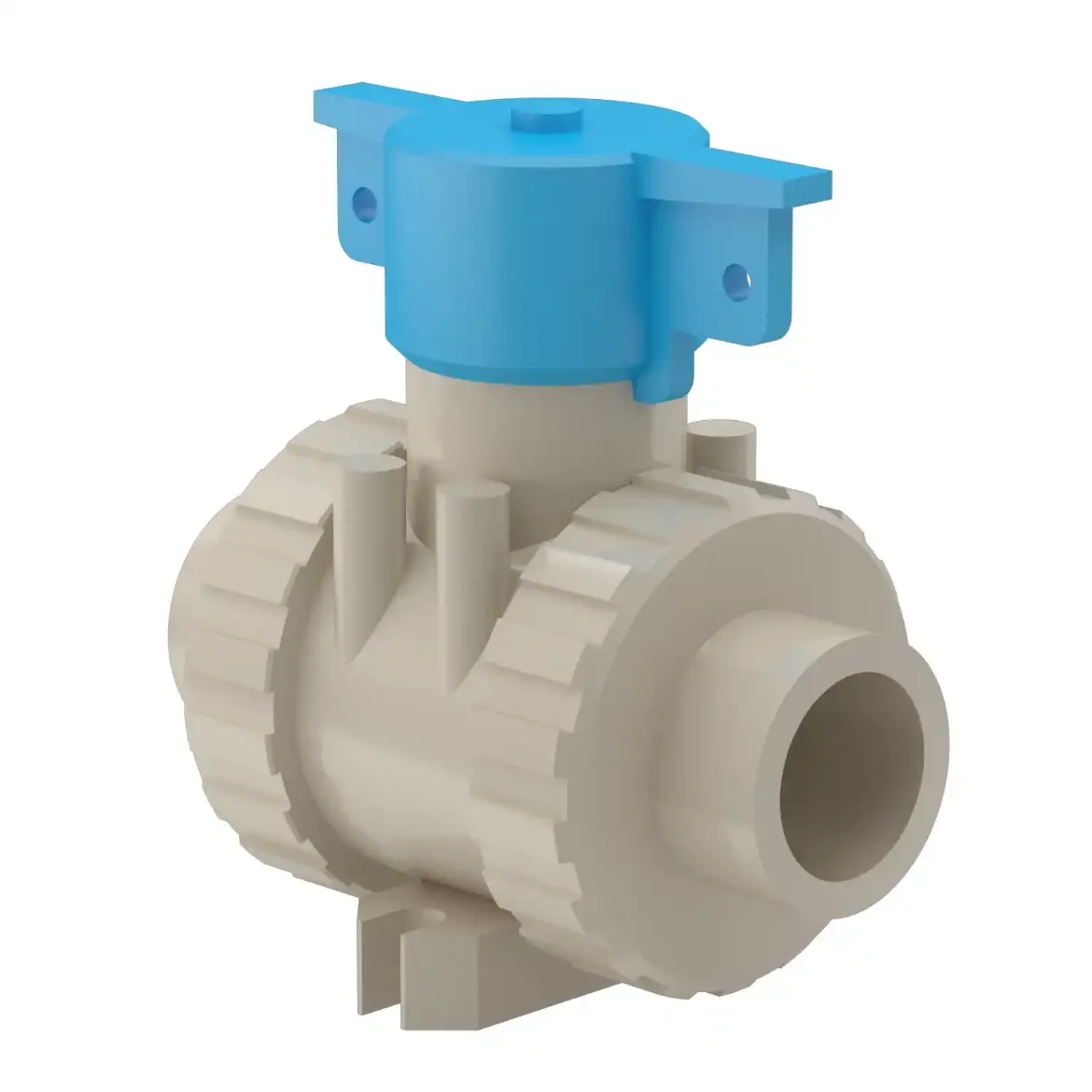 Picture of Ball Valve M1:25 MOP 10bar FPM-sealing injection moulded Socket-welding PP grey